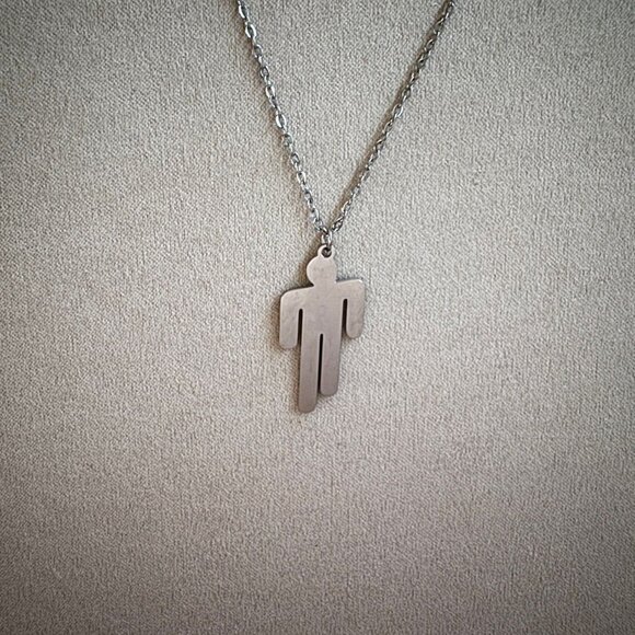 Blohsh Necklace - Billie Eilish Necklace - Silver Blohsh - Christmas Gifts - Picture 1 of 1
